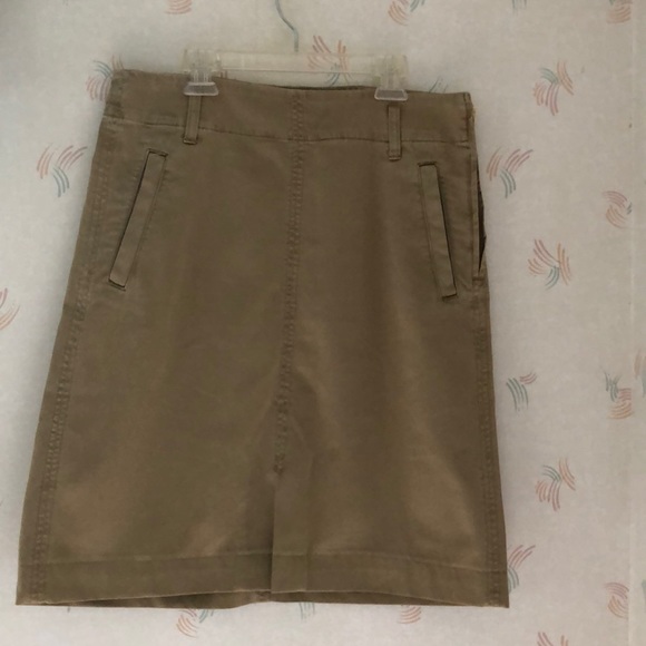 J. Crew Dresses & Skirts - J Crew Cotton Khaki Skirt size 8